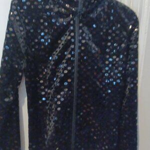Clara S Holiday Bling Full Zip Jacket Size Large New With Tags